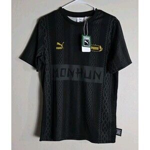 PUMA x MONSTER HUNTER 20th Football Short Sleeve Jersey Size Medium Black NWT
